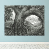 Embracing Risk Tree Canvas Afdruk (Insitu (Houten vloer))