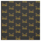 Embracing the Dark Quote Fabric with Fiery Eye Stof (Swatch)