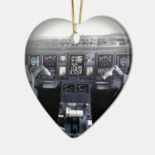 Embraer 145 stuurhut keramisch ornament (Links)