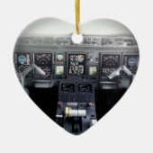 Embraer 145 stuurhut keramisch ornament (Voorkant)