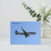 Embraervliegtuig Briefkaart (Staand voorkant)