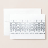 Embreiderig ontwerp folie kaarten (Voorkant met envelop)