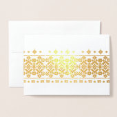 Embreiderig ontwerp folie kaarten (Voorkant met envelop)