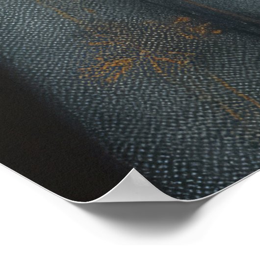 Embroided Moo Jacket- Funny koe in een kostuum Poster (Hoek)