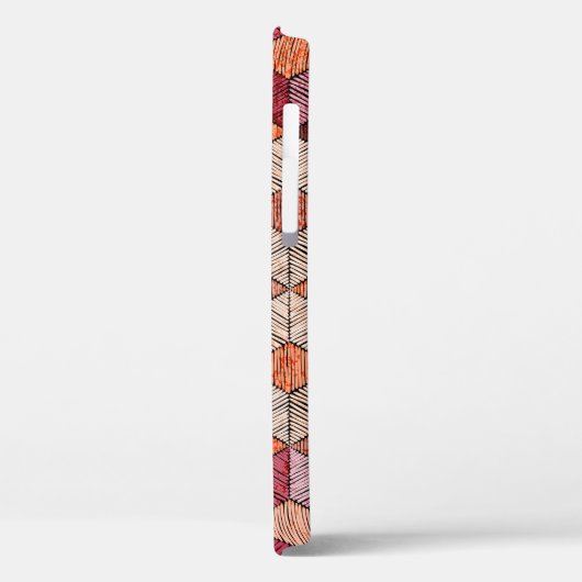 Embroided patchwork naadloos patroon. Bohemen. Case-Mate iPhone Case (Achterkant / Links)