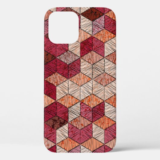 Embroided patchwork naadloos patroon. Bohemen. Case-Mate iPhone Case (Achterkant)
