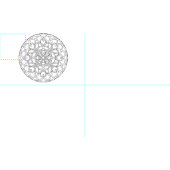 Embroider je eigen Abstracte Mandala Fabric Stof (Delen)