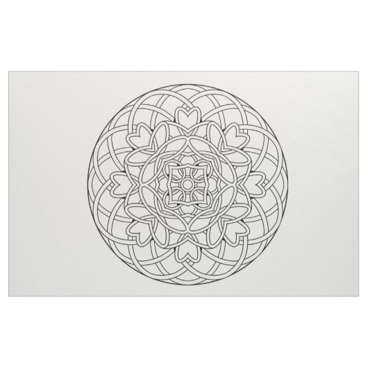 Embroider je eigen Abstracte Mandala Fabric Stof (Fat Quarter)