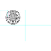 Embroider je eigen Mandala Fabric Goats Stof (Delen)