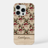 Embroidered 3D Santa Phone Case | Personalized iPhone Hoesje (Achterkant)