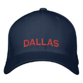 Embroidered adjustable Texas baseball cap (Voorkant)