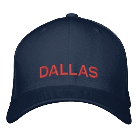 Embroidered adjustable Texas baseball cap (Voorkant)