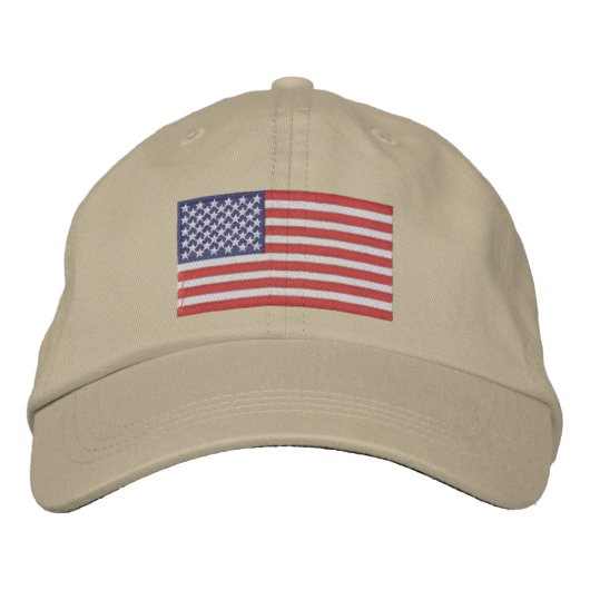 Embroidered American Flag Cap Geborduurde Pet (Voorkant)