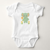 Embroidered Baby Animals  Romper (Voorkant)