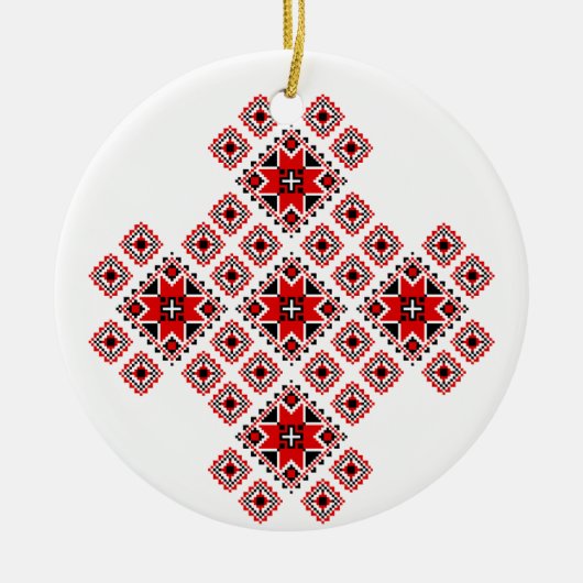 Embroidered Christmas Ornament 1 (Voorkant)