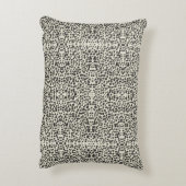 Embroidered Effect Dalmatian Fur Print Accent Kussen (Achterkant (Verticaal))