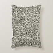 Embroidered Effect Dalmatian Fur Print Accent Kussen (Voorkant(Verticaal))