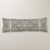 Embroidered Effect Dalmatian Fur Print Lichaamskussen (Achterkant)
