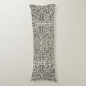 Embroidered Effect Dalmatian Fur Print Lichaamskussen (Voorkant Verticaal)