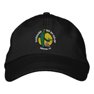 Embroidered Hat - Black Geborduurde Pet