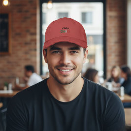 Embroidered hat,ciao bella,minimalist,italian gift geborduurde pet