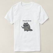 Embroidered I Require Snacks funny cozy T-shirt (Design voorkant)