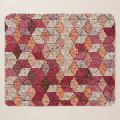 Embroidered patchwork seamless pattern. Bohemian. Sherpa Deken (Voorkant (horizontaal))