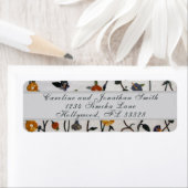 Embroidered Vines Return Address Label (Insitu)
