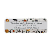 Embroidered Vines Return Address Label (Voorkant)