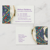 Embroiderer / visitekaartjes voor netwerkwerkzaamh (Voorkant / Achterkant)