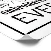 Embroiderige niet genoeg Draad Craft Room Poster (Hoek)