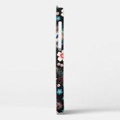 Embroiderige pauw veren naadloos patroon. klas Case-Mate iPhone case (Achterkant / Links)