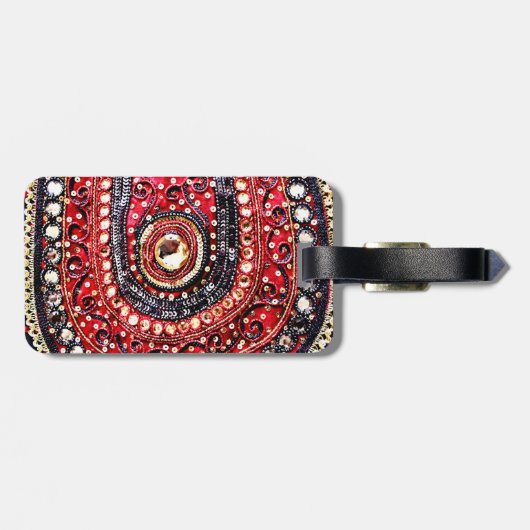 Embroidery Bagagelabel (Achterkant horizontaal)