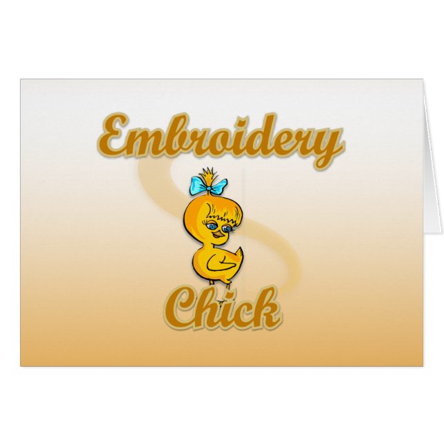 Embroidery Chick (Voorkant Horizontaal)