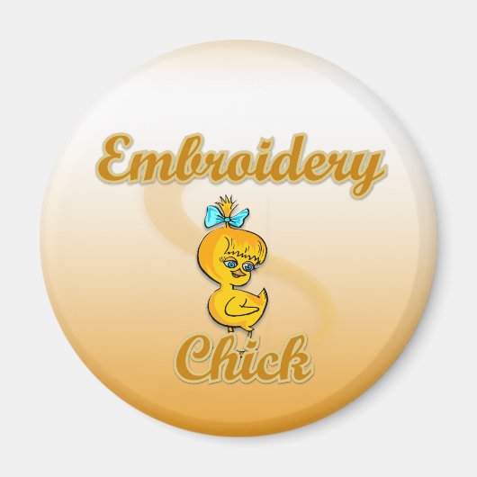 Embroidery Chick Magneet (Voorkant)