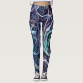 Embroidery Floss-textuur ・ Kunstwerk Leggings (Voorkant)
