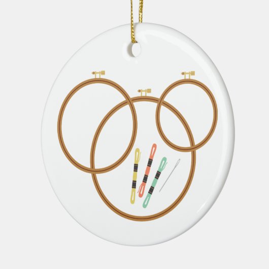 Embroidery Hoops Keramisch Ornament (Links)