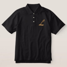 Embroidery Monogram Letter L Initiaal