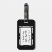 Embroidery - niet genoeg thread / Crafts Bagagelabel (Achterkant verticaal)