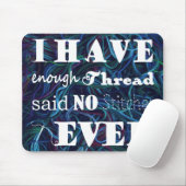 Embroidery niet genoeg Thread Stitcher maakt donke Muismat (Met muis)