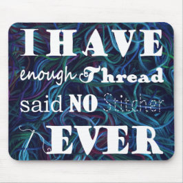 Embroidery niet genoeg Thread Stitcher maakt donke Muismat