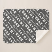 Embroidery niet genoeg Thread Stitcher maakt donke Sherpa Deken (Voorkant (horizontaal))