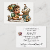 Embroidery / Sewing / Seamstress  Visitekaartje (Voorkant / Achterkant)