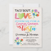 Embroidery Taco 'bout Love couples shower invite Kaart (Voorkant)