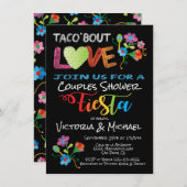 Embroidery Taco'bout Love koppels douche Kaart (Voorkant / Achterkant)