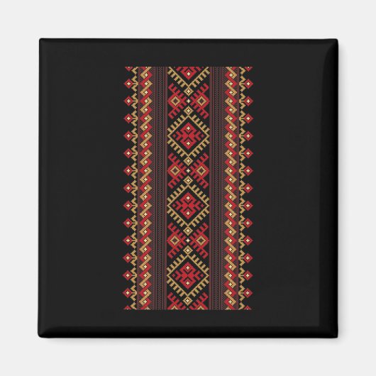 Embroidery Ukraine Vyshyvanka Print Ethnic Patroon Magneet (Voorkant)