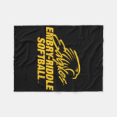Embry-riddle Aeronautical Eagles Softll Sports Fan Fleece Deken (Voorkant (Horizontaal))