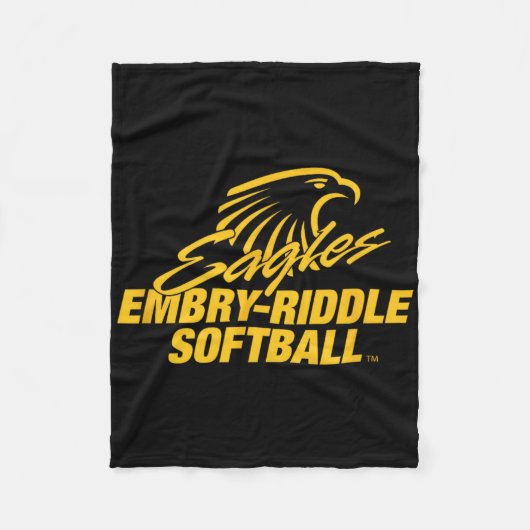 Embry-riddle Aeronautical Eagles Softll Sports Fan Fleece Deken (Voorkant)