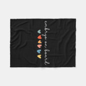 Embryo Aan Boord Hart Ivf Overdrachtsdag Vruchtbaa Fleece Deken (Voorkant (Horizontaal))