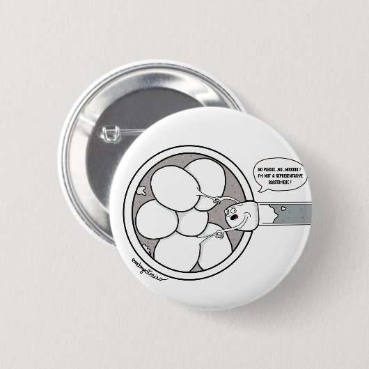 Embryo Biposy Ronde Button 5,7 Cm (Voorkant /achterkant)